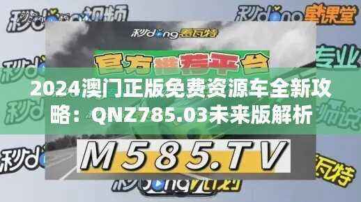 2024澳门正版免费资源车全新攻略：QNZ785.03未来版解析