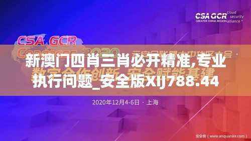 新澳门四肖三肖必开精准,专业执行问题_安全版XIJ788.44