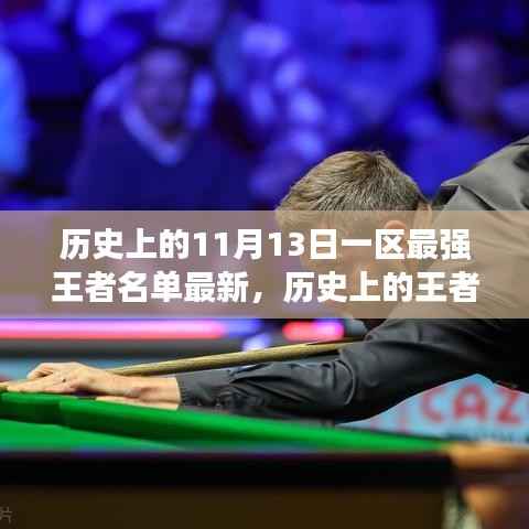 揭秘，11月13日一区最强王者名单更新与阵容最新动态