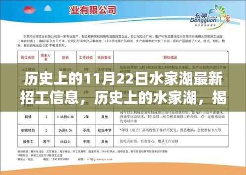 历史上的水家湖招工信息盛宴,揭秘最新招工信息,探寻水家湖发展脉络(11月22日更新)