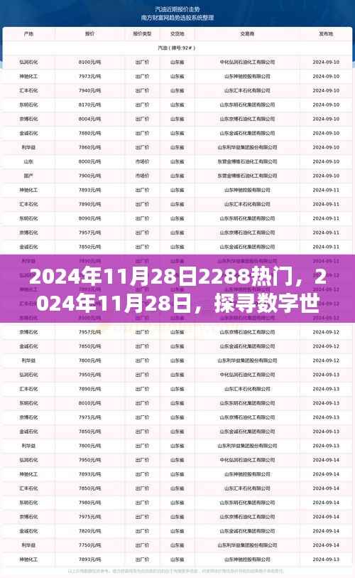 探寻数字世界新星,2288的崛起与影响在2024年11月28日的显现