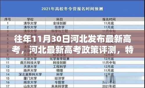 河北高考新政解析,特性、体验、竞品对比与目标用户分析报告