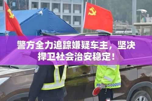 警方全力追踪嫌疑车主,坚决捍卫社会治安稳定!