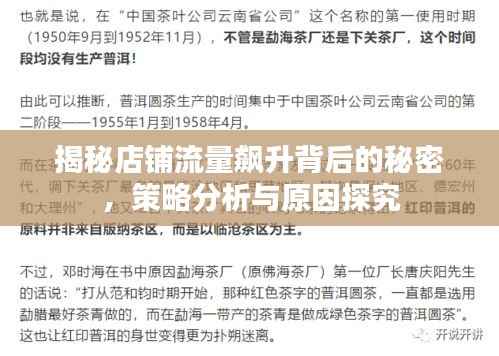 揭秘店铺流量飙升背后的秘密,策略分析与原因探究