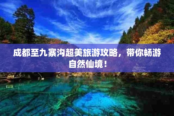 成都至九寨沟超美旅游攻略,带你畅游自然仙境!