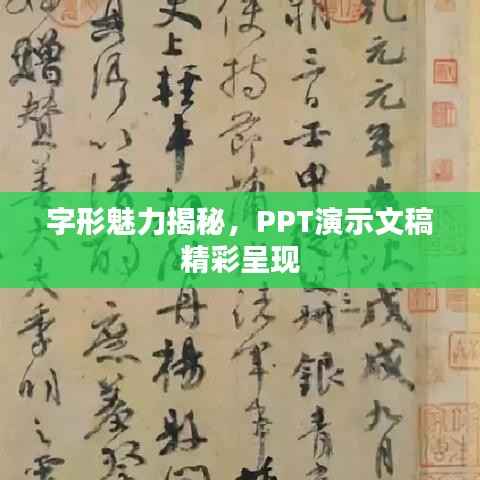 字形魅力揭秘，PPT演示文稿精彩呈现