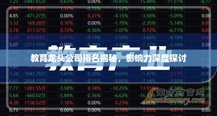 教育龙头公司排名揭秘,影响力深度探讨