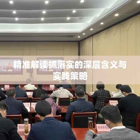 精准解读抓落实的深层含义与实践策略
